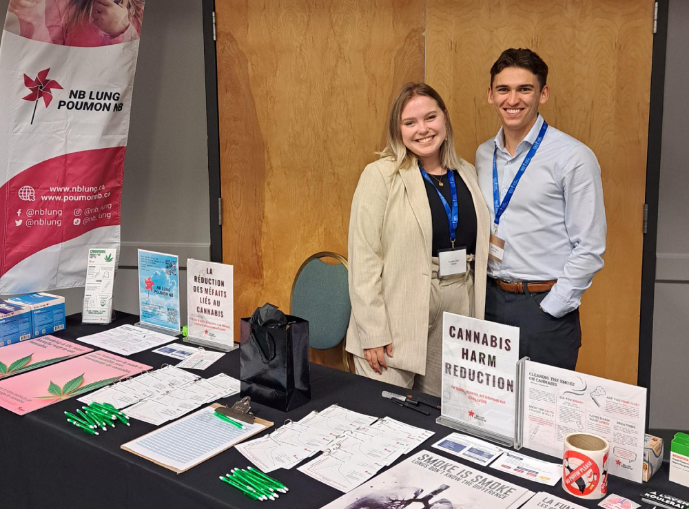 Medical Students pose with Cannabis Harm Reduction Resources