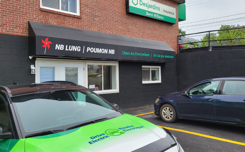 Photo of the new NB Lung office at 132 Main Street in Fredericton