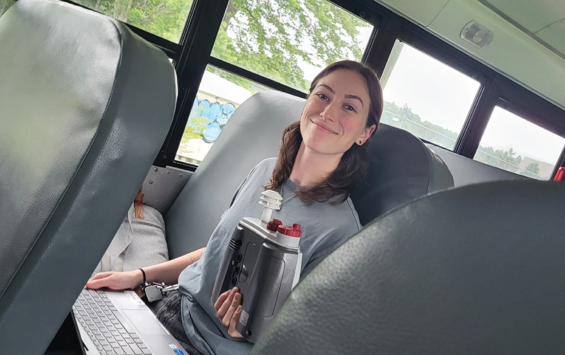 Podcast Cover: Why Climate - Discussing Health & Our Changing Climate. Image of an ice burg floating in the ocean.